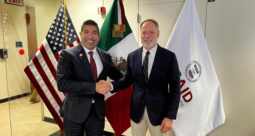 Se reúne Armando Ayala con titular de la Misión USAID en México