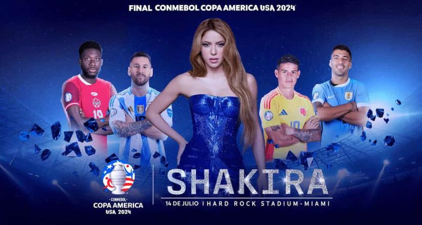 Shakira cantará en la final de la CONMEBOL Copa América USA 2024