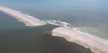 Se rompe el cordón litoral, mar invade laguna en Altamira