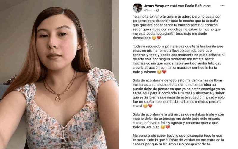 ¿Por qué no fui por ti?: Novio de Paola Andrea se despide con emotivo mensaje