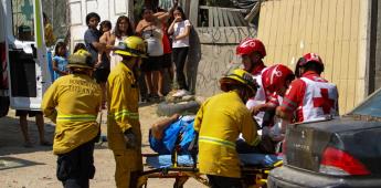 Joven queda prensado tras accidente automovilístico en Terrazas del Valle