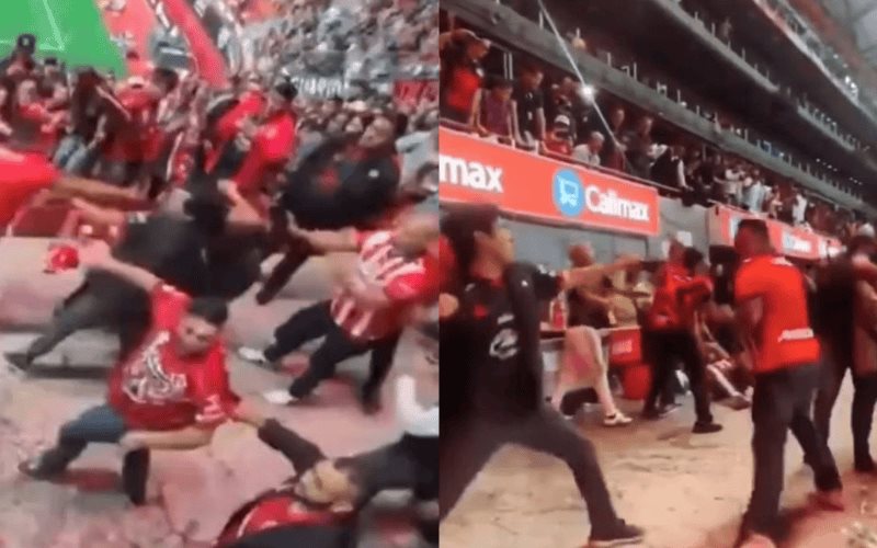 Pelea entre aficionados de Chivas y Xolos acaba en balacera