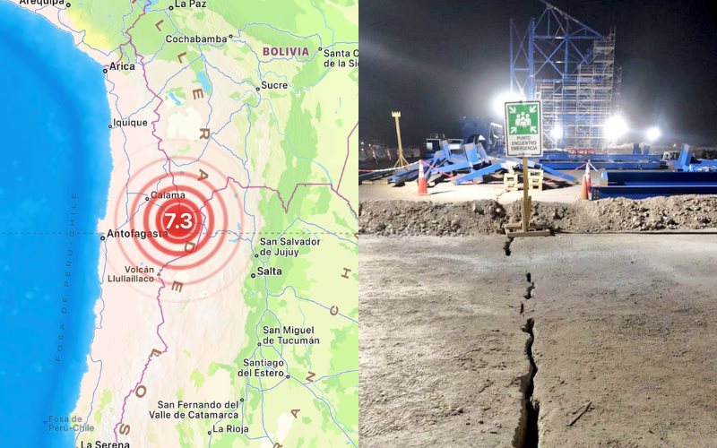 Terremoto de magnitud 7.3 sacude Chile