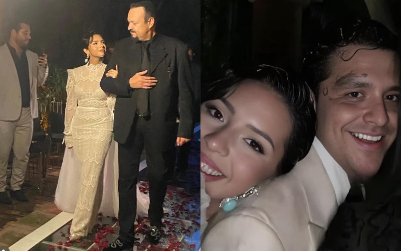 Salen a la luz primeras imágenes de la boda de Ángela Aguilar y Christian Nodal