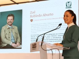 Sheinbaum ratifica a Zoé Robledo como titular del IMSS
