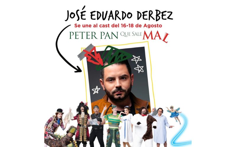 José Eduardo Derbez se integra al elenco de "Peter Pan Que Sale Mal"