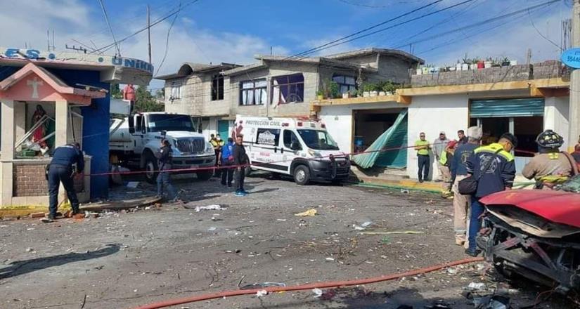 Explota pirotecnia en Tepetlixpa; hay un muerto y 13 heridos