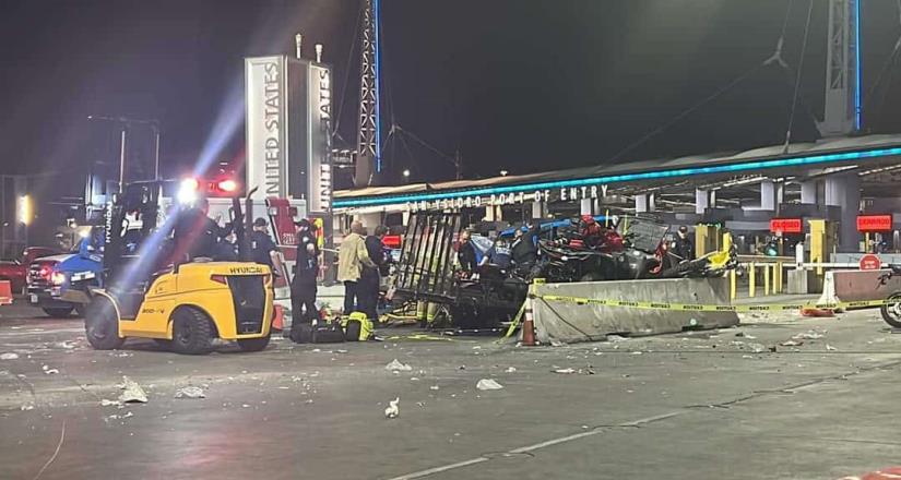 Auto provoca accidente en la garita de San Ysidro en EE.UU.