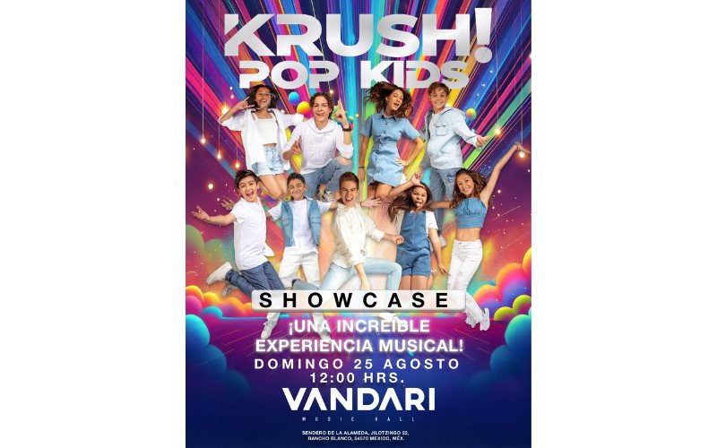 Krush! Pop Kids: La sensación musical que está conquistando los corazones juveniles se presentará el 25 de agosto en VANDARI Music Hall