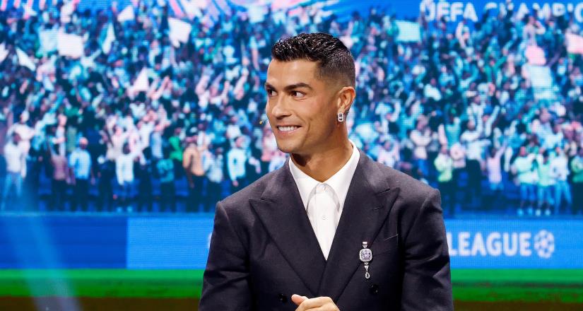 Cristiano Ronaldo es reconocido por la UEFA Champions League