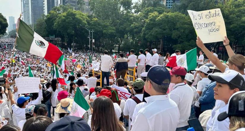 Domingo de protestas en la CDMX por reforma al Poder Judicial