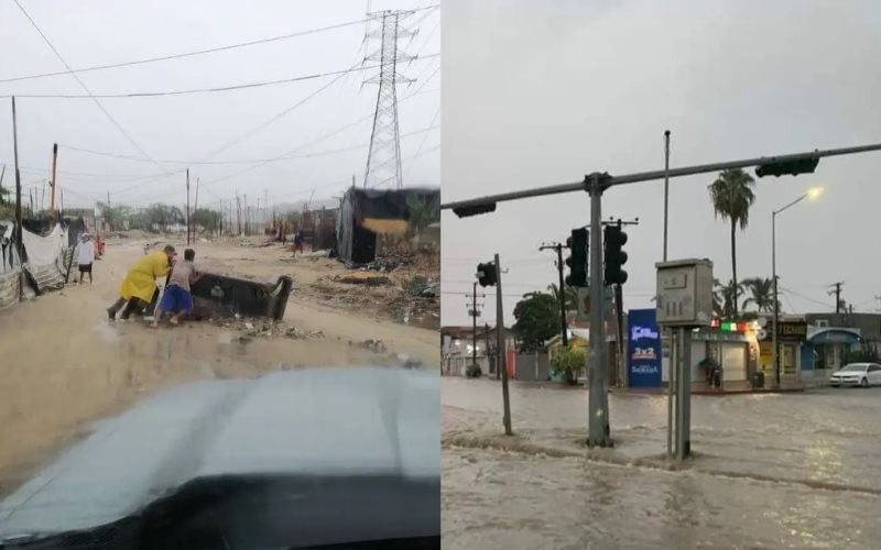 Tormenta tropical Ileana deja fuertes inundaciones en Los Cabos, Baja California Sur