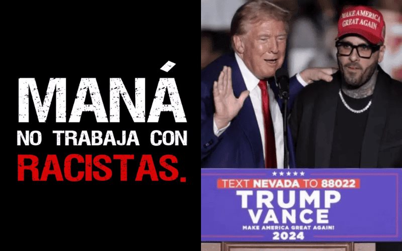 No trabajamos con racistas: Maná retira colaboración con Nicky Jam por su apoyo a Trump