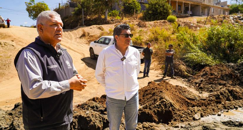 Gobierno de Ensenada atiende problemática de escurrimientos de aguas grises y negras