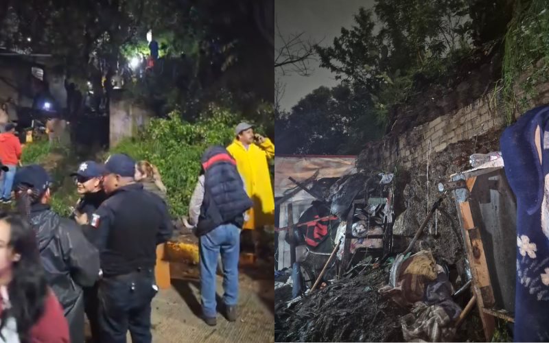 Deslave de cerro sepulta casas en Naucalpan; reportan 6 muertos y varios lesionados