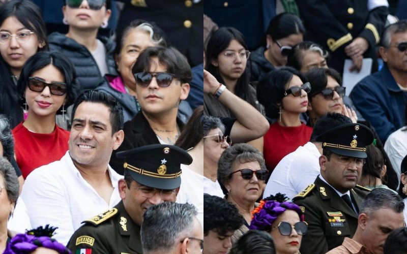 Nodal y Ángela Aguilar aparecen juntos en el Desfile Militar en la CDMX