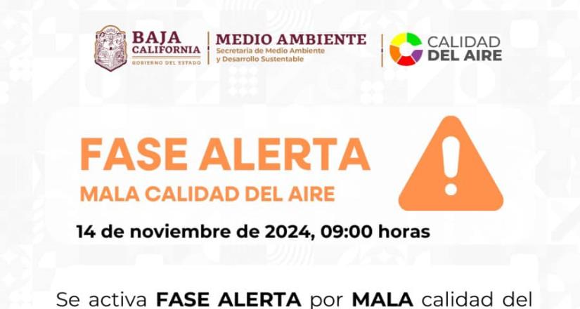 ¡Cuidado Mexicali! Se activa fase alerta por mala calidad de aire