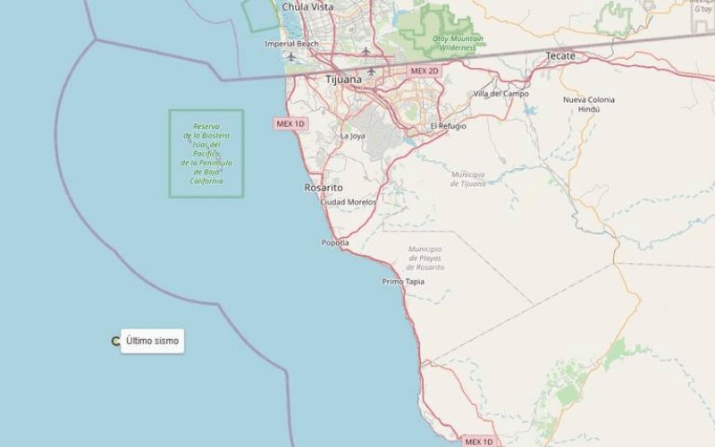 Descartan alerta de tsunami en Tijuana tras sismo en Rosarito